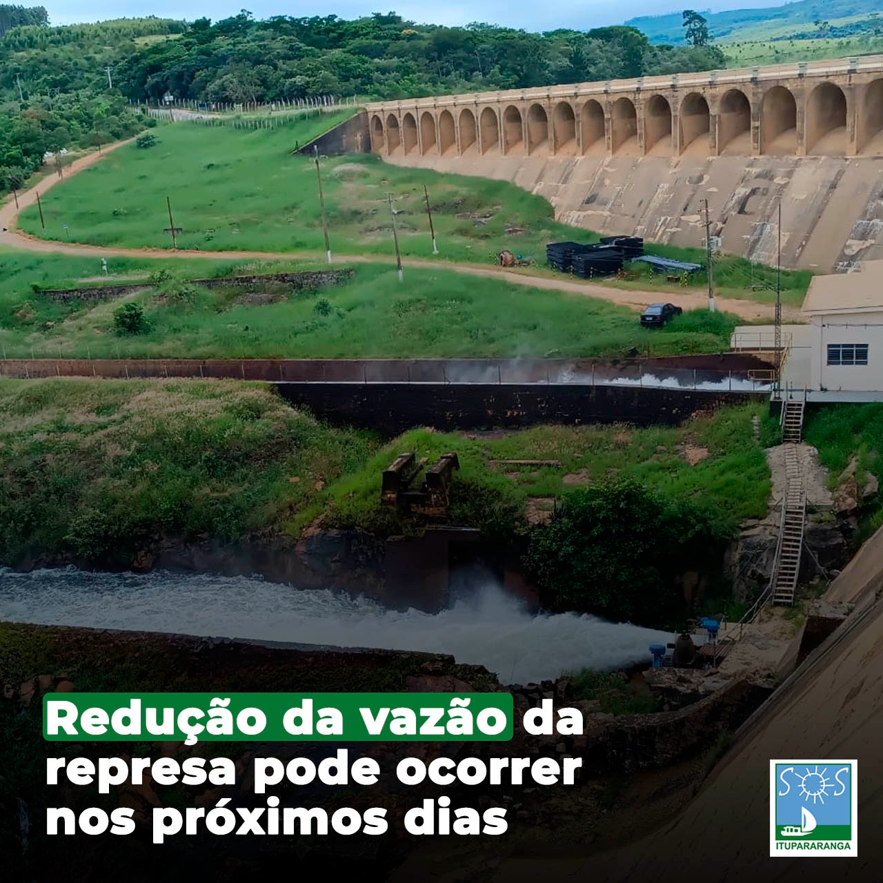 Redução da vazão da represa pode ocorrer nos próximos dias