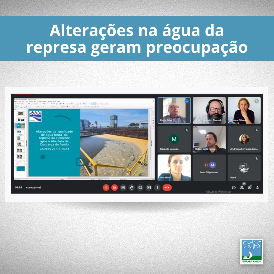 Alterações na água da represa geram preocupação