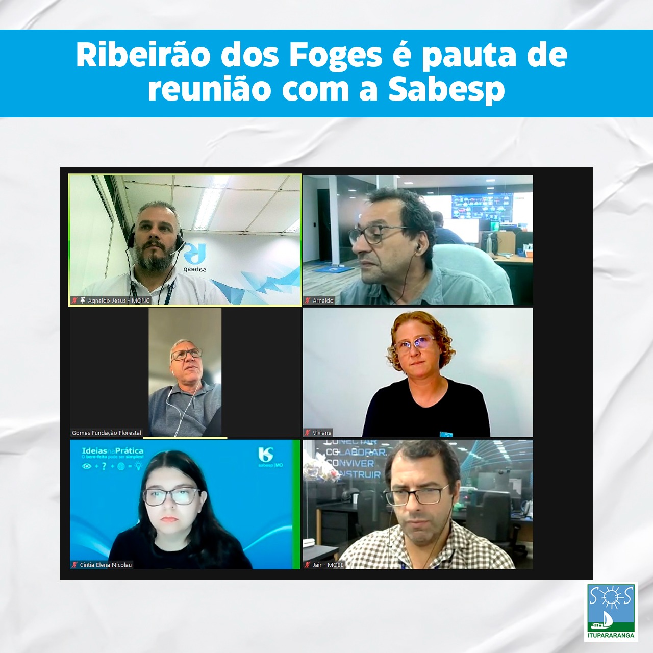 Ribeirão dos Foges é pauta de reunião com a SABESP