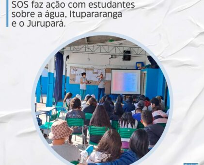 SOS Itupararanga promove educação ambiental em escola na Vargem do Salto