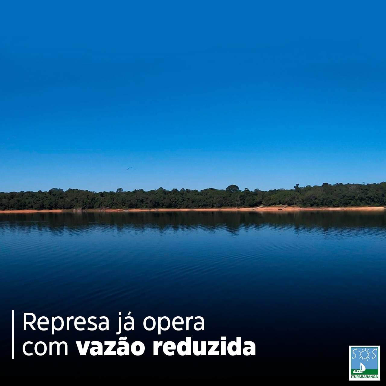 Represa já opera com vazão reduzida