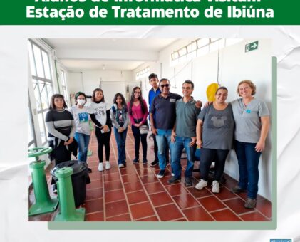 Alunos de informática visitam Estação de Tratamento de Ibiúna