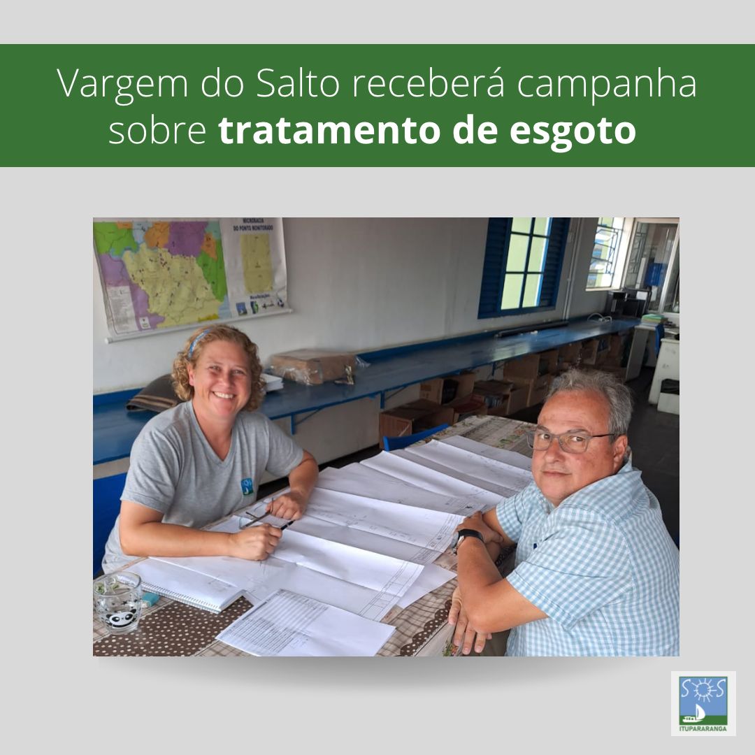 Vargem do Salto receberá campanha sobre tratamento de esgoto