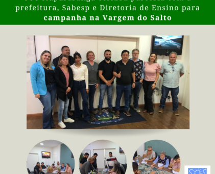 SOS Itupararanga celebra parceria com a prefeitura, Sabesp e Diretoria de Ensino para campanha na Vargem do Salto