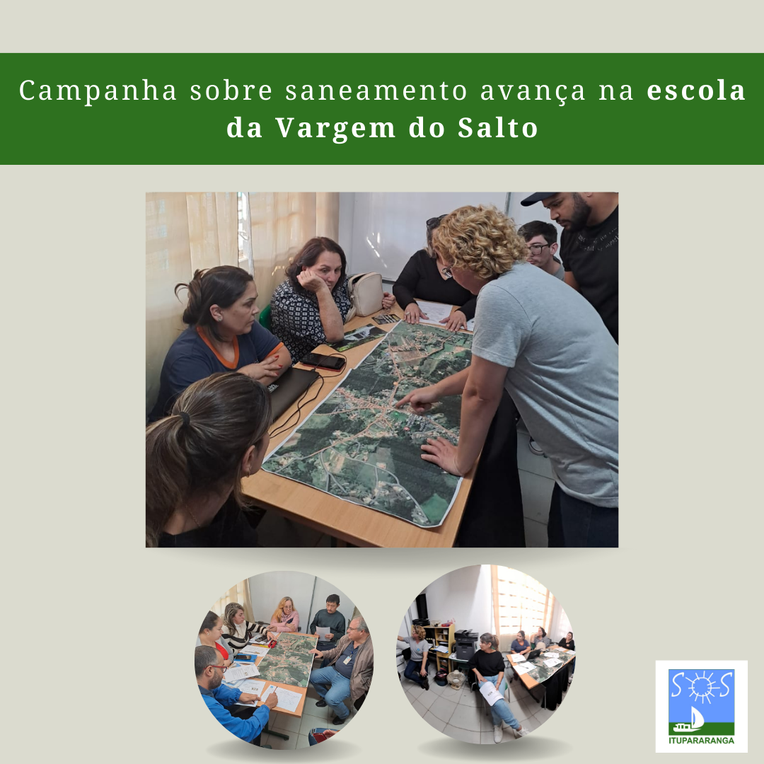 Campanha sobre saneamento avança na escola da Vargem do Salto