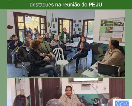 Ações de fiscalização e de educação ambiental foram destaques na reunião do PEJU