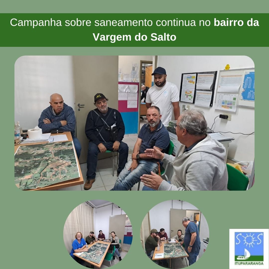 Campanha sobre saneamento continua no bairro da Vargem do Salto