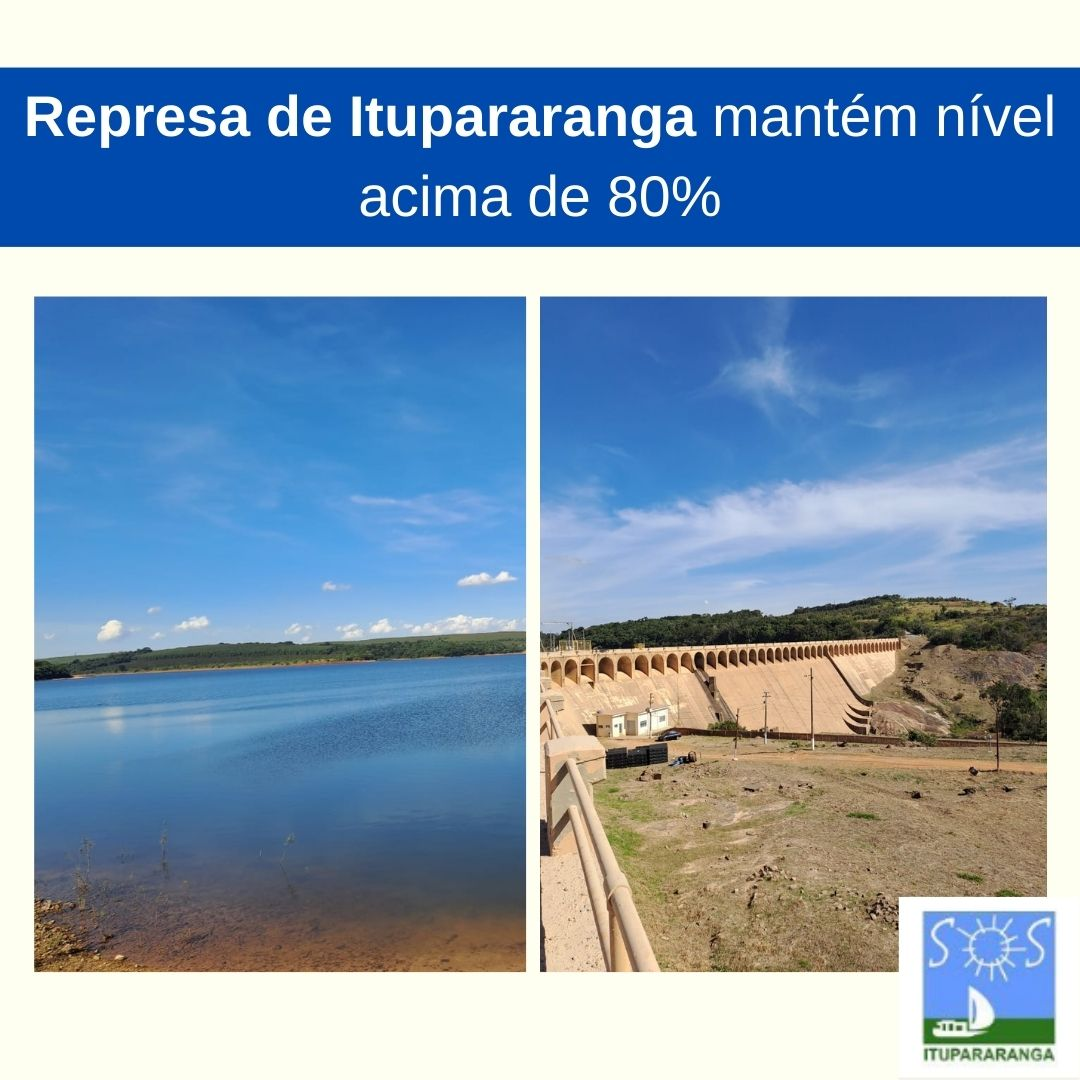 Represa de Itupararanga mantém nível acima de 80%.