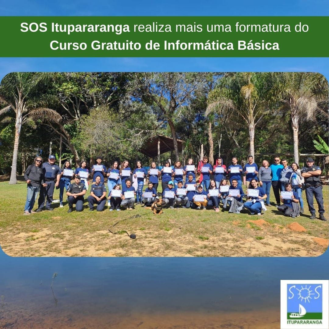 SOS Itupararanga realiza mais uma formatura do Curso Gratuito de Informática Básica