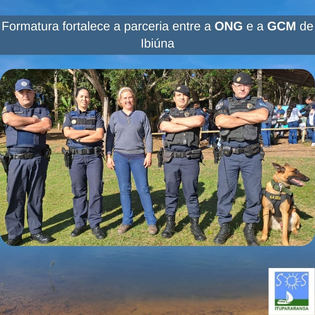 Formatura fortalece a parceria entre a ONG e a GCM de Ibiúna