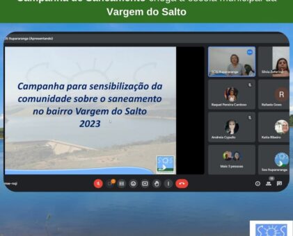 Campanha de Saneamento chega à escola municipal da Vargem do Salto