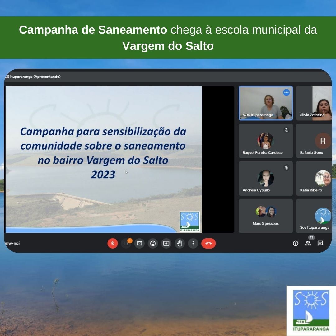 Campanha de Saneamento chega à escola municipal da Vargem do Salto