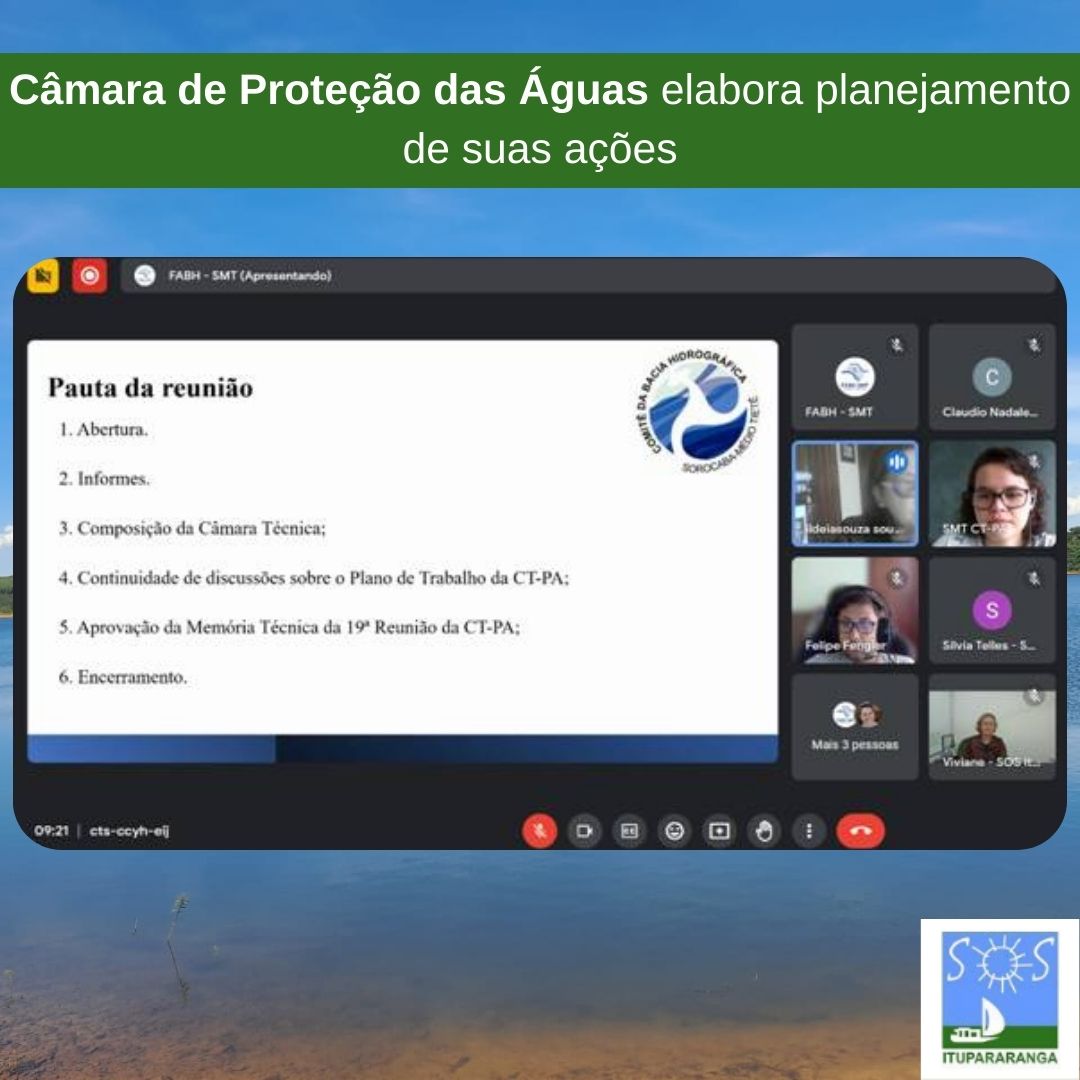 Câmara de Proteção das Águas elabora planejamento de suas ações