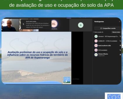 SOS Itupararanga inicia as apresentações sobre projeto de avaliação de uso e ocupação do solo da APA