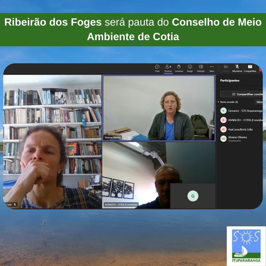 Ribeirão dos Foges será pauta do Conselho de Meio Ambiente de Cotia