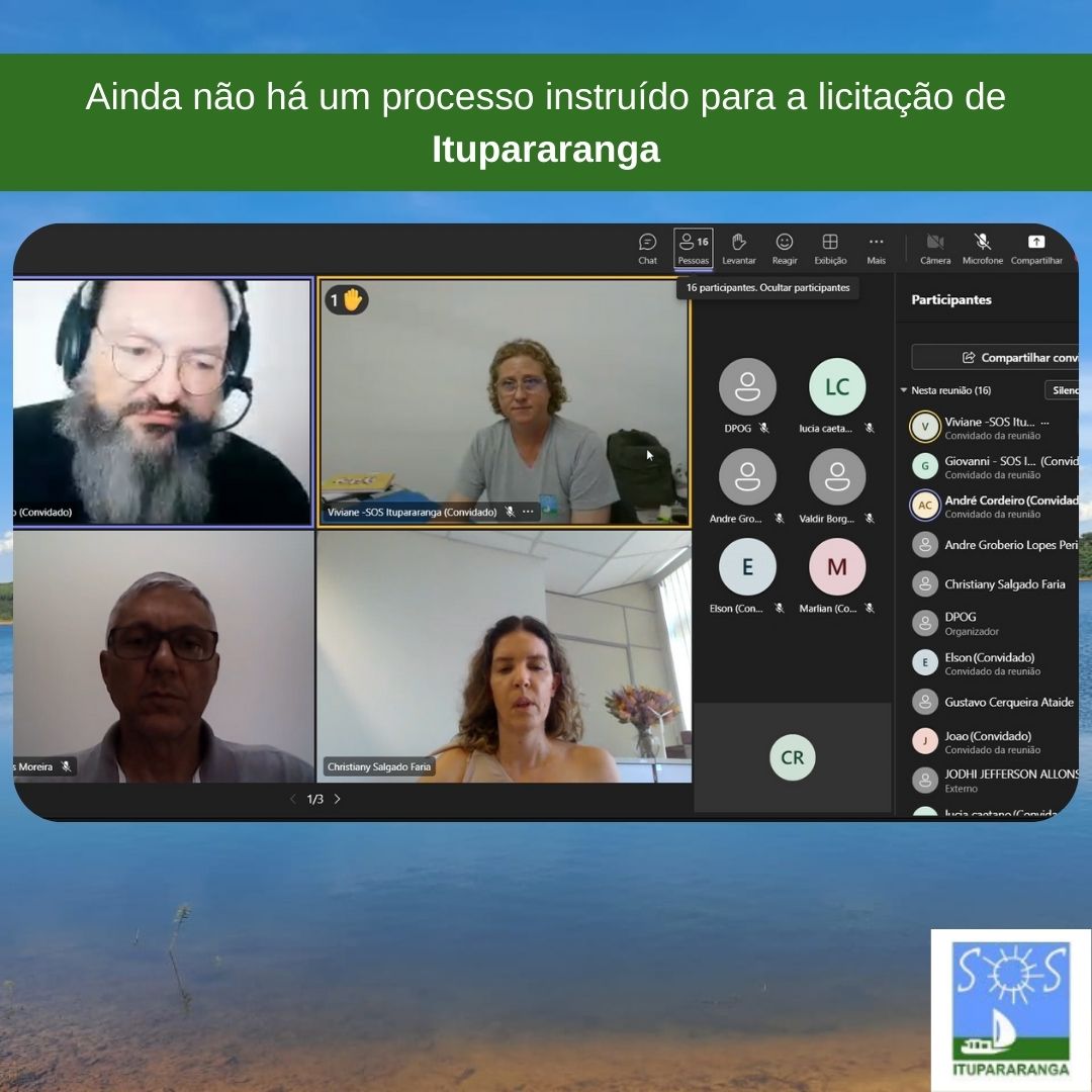 Ainda não há um processo instruído para a licitação de Itupararanga