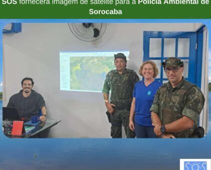 SOS fornecerá imagem de satélite para a Polícia Ambiental de Sorocaba.