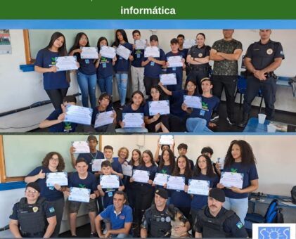 De olho no futuro, ONG forma mais uma turma do curso de informática.