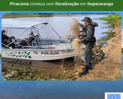 Piracema começa com fiscalização em Itupararanga