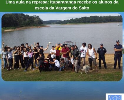 Uma aula na represa: Itupararanga recebe os alunos da escola da Vargem do Salto