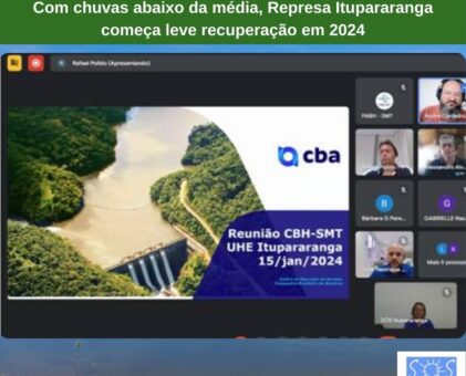 Com chuvas abaixo da média, Represa Itupararanga começa leve recuperação em 2024