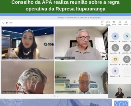 Conselho da APA realiza reunião sobre a regra operativa da Represa Itupararanga