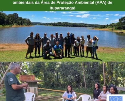 Dia de atividades do curso de formação de monitores ambientais da Área de Proteção Ambiental (APA) de Itupararanga!