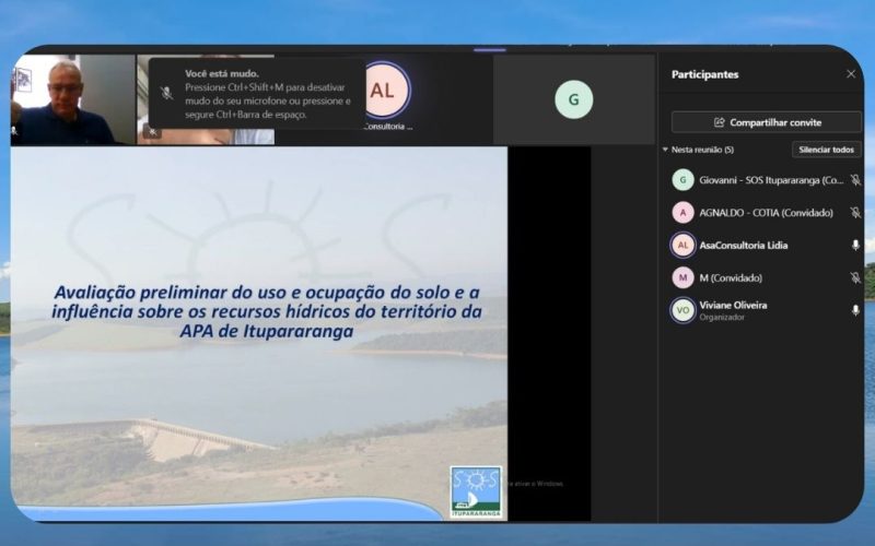 SOS Itupararanga inicia as apresentações sobre projeto de avaliação de uso e ocupação do solo da APA