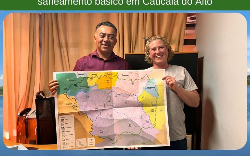 Parceria firmada entre a SOS Itupararanga e o Vereador Sérgio Folha, de Cotia, para trabalhar pelo saneamento básico em Caucaia do Alto