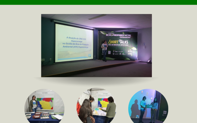 ONG participa de evento na UNISO EXPERIENCE SUSTENTABILIDADE nos dias 17, 18 e 19 de maio