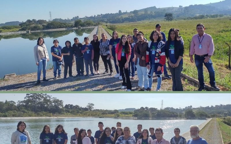 Alunos do Curso de Informática Básica da SOS realizam visita técnica à ETA e ETE de Ibiúna