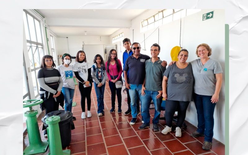 Alunos de informática visitam Estação de Tratamento de Ibiúna