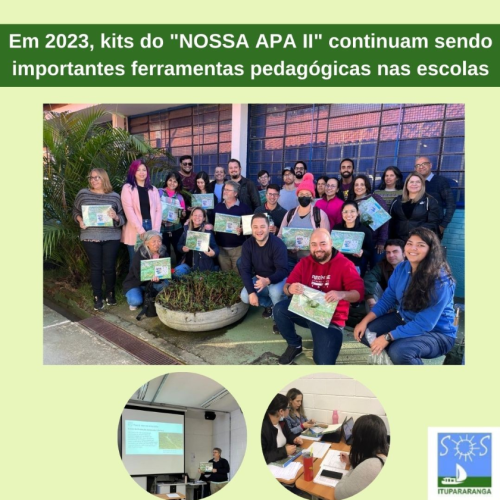 Em 2023, kits do “NOSSA APA II” continuam sendo importantes ferramentas pedagógicas nas escolas